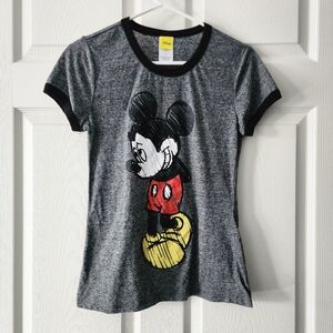 Disney Mickey Mouse Gray and Red T-Shirt